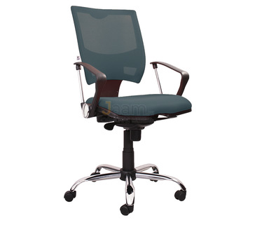 Кресло для персонала Spring grey cfs silver