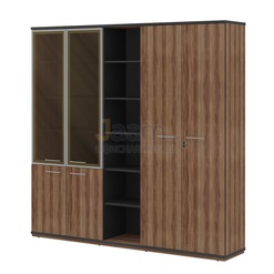 Кабинет руководителя Гардероб комбинированный глубокий ПК-СЕ-ШГ3С220Х225К1Г1ДС/Г
