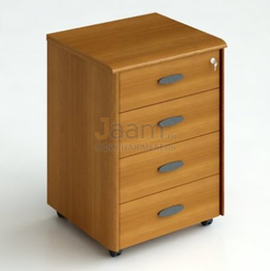 Кабинет руководителя Офисная тумба подкатная 4-х секционная с центр. замком 209 ДСП Тик