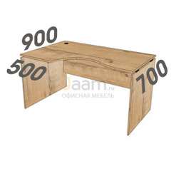 Мебель для персонала Стол криволинейный СК140L/R PRO BLACK