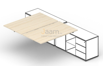 Мебель для персонала Приставной элемент ST2TPS128FU