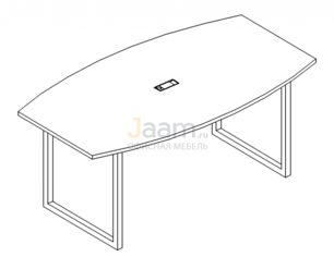 Стол для переговоров Стол для переговоров на металлокаркасе QUATTRO Б4 114 БП