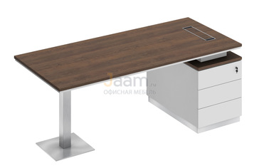 Кабинет руководителя Стол на опорной тумбе правый СИ 104пр